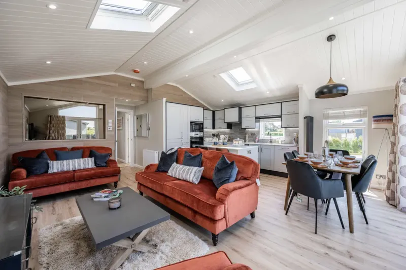 Scenic view of a holiday lodge park