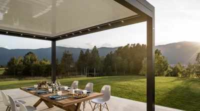 louvered roof canopy