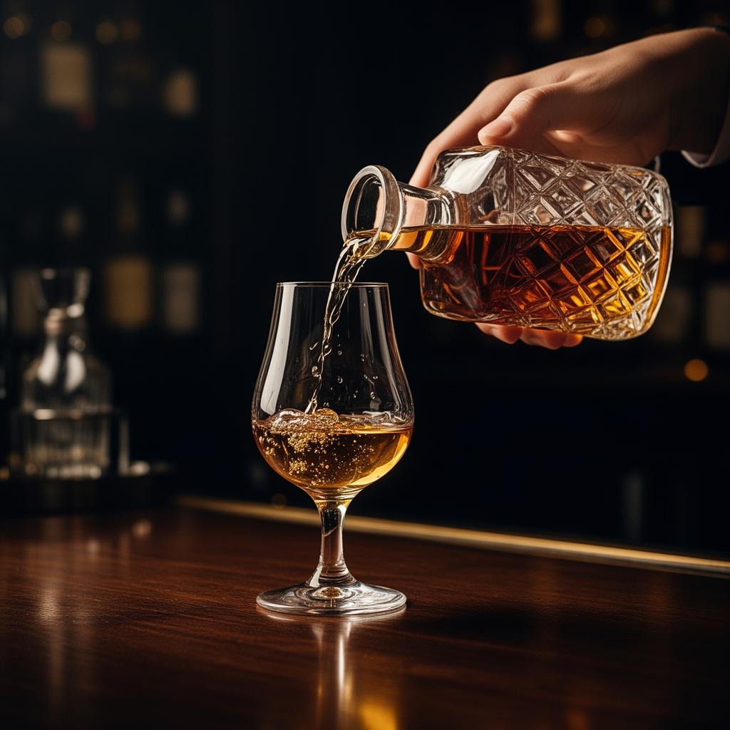 Aged Scotch whisky cask maturing in a bonded warehouse
