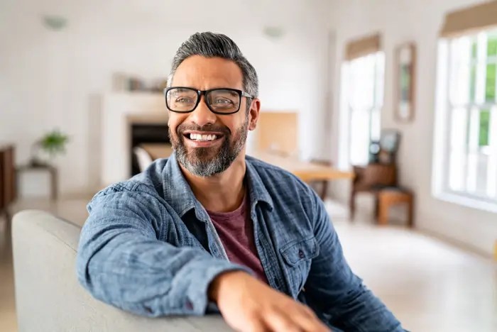 A smiling man