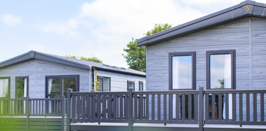Waterside holiday lodges at Penmarlam
