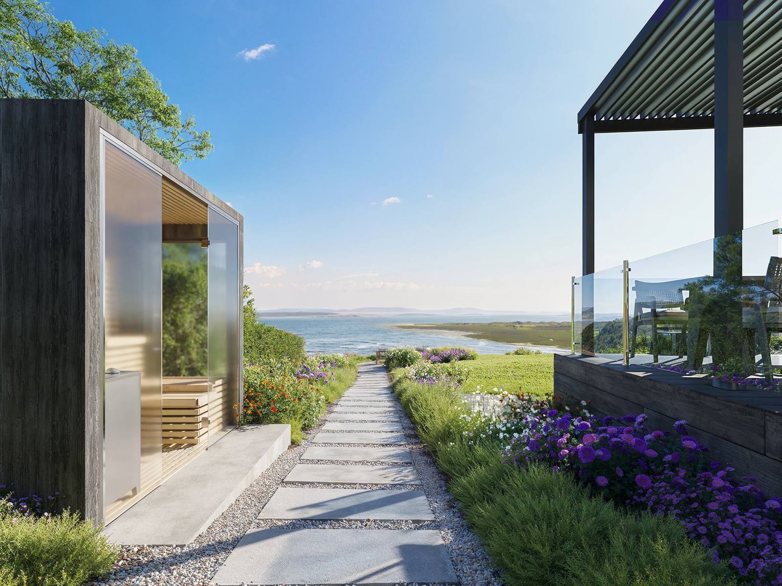 Luxury lodge exterior at Dylan Coastal Resort