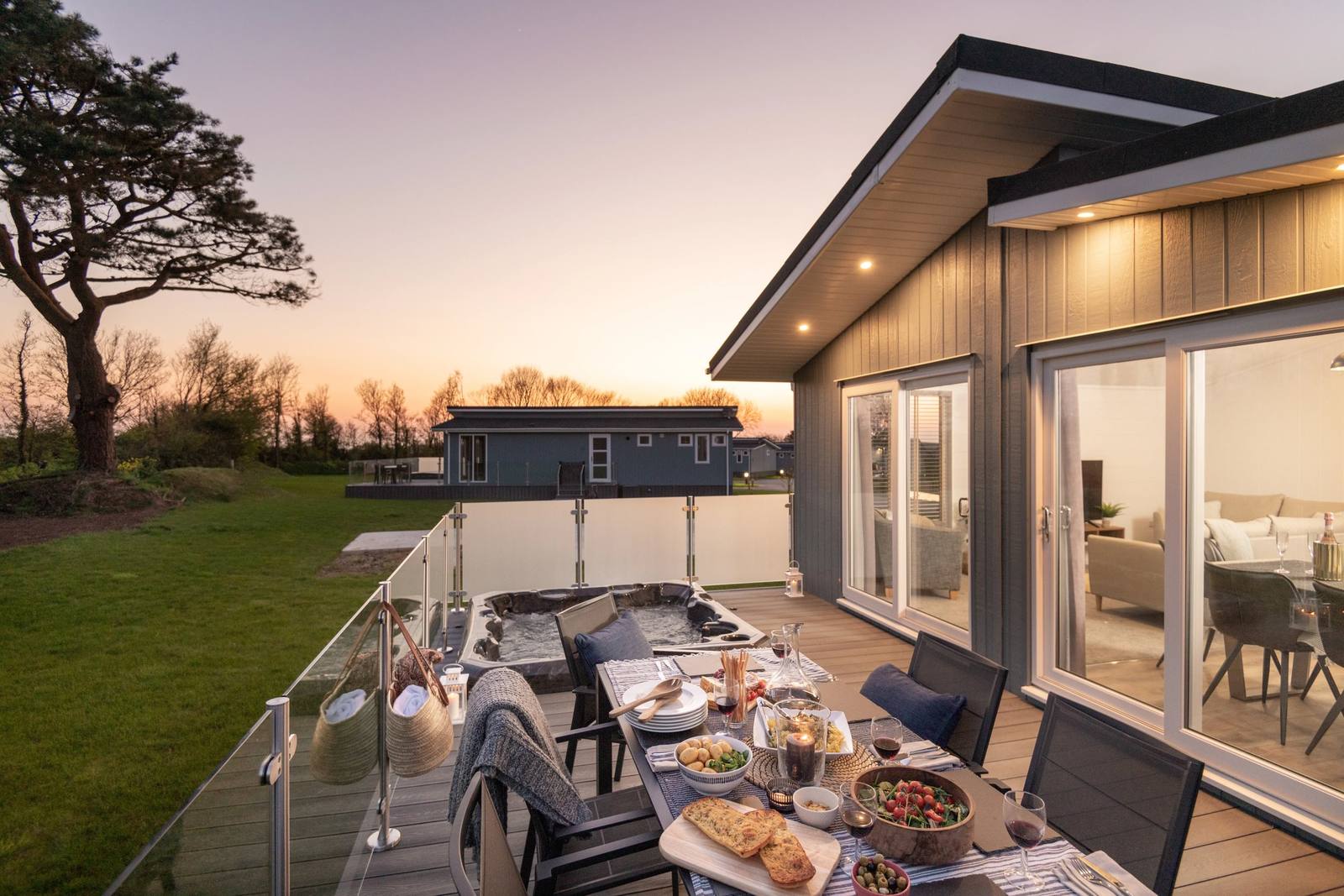 Luxury lodge at Bude Coastal Resort