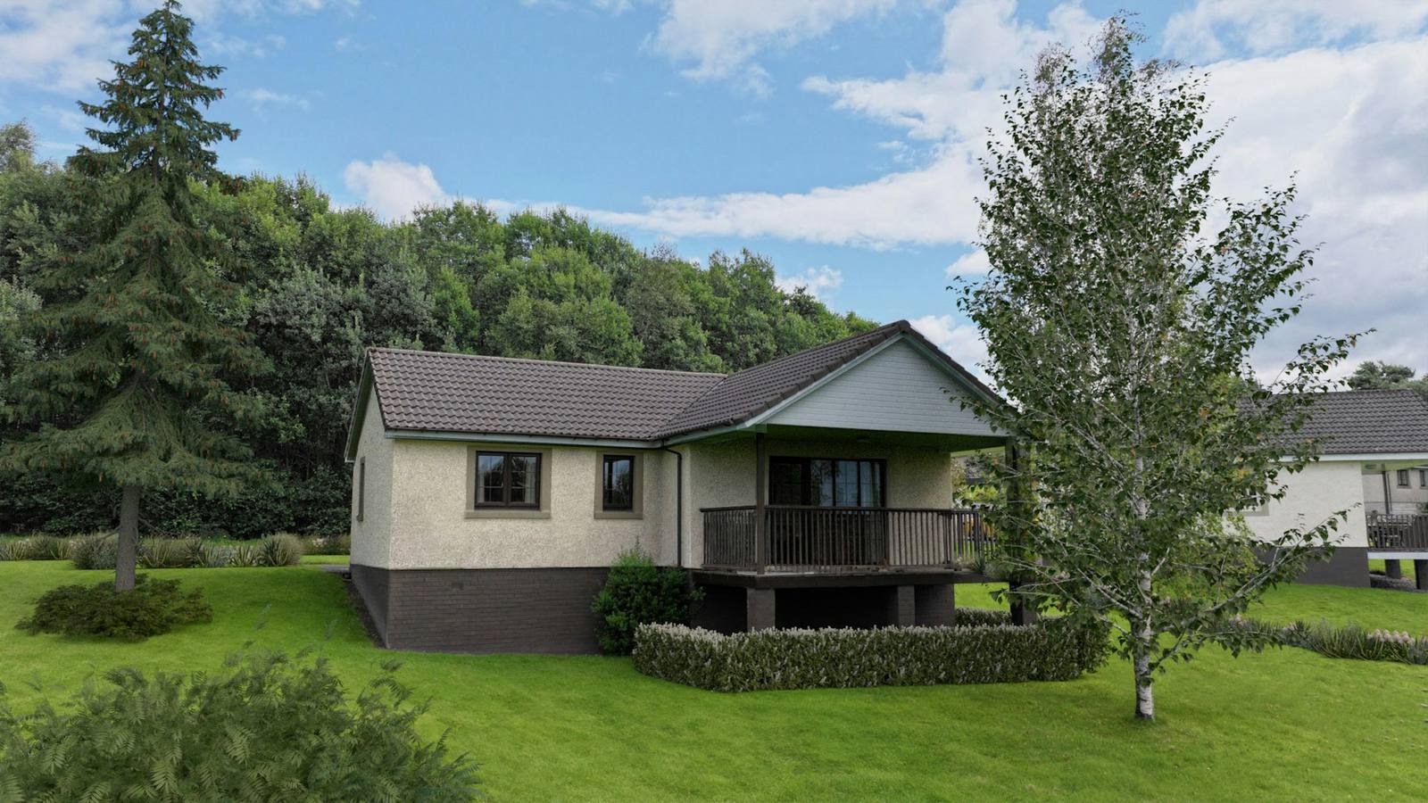 A three bedroom lodge at Brunston
