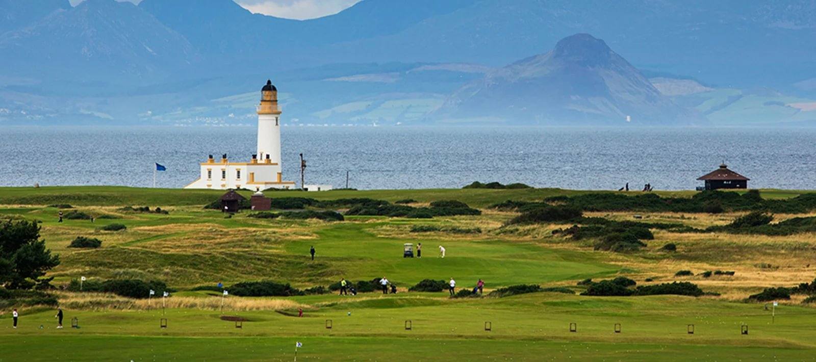 Turnberry lighthouse on the Ayrshire coast
