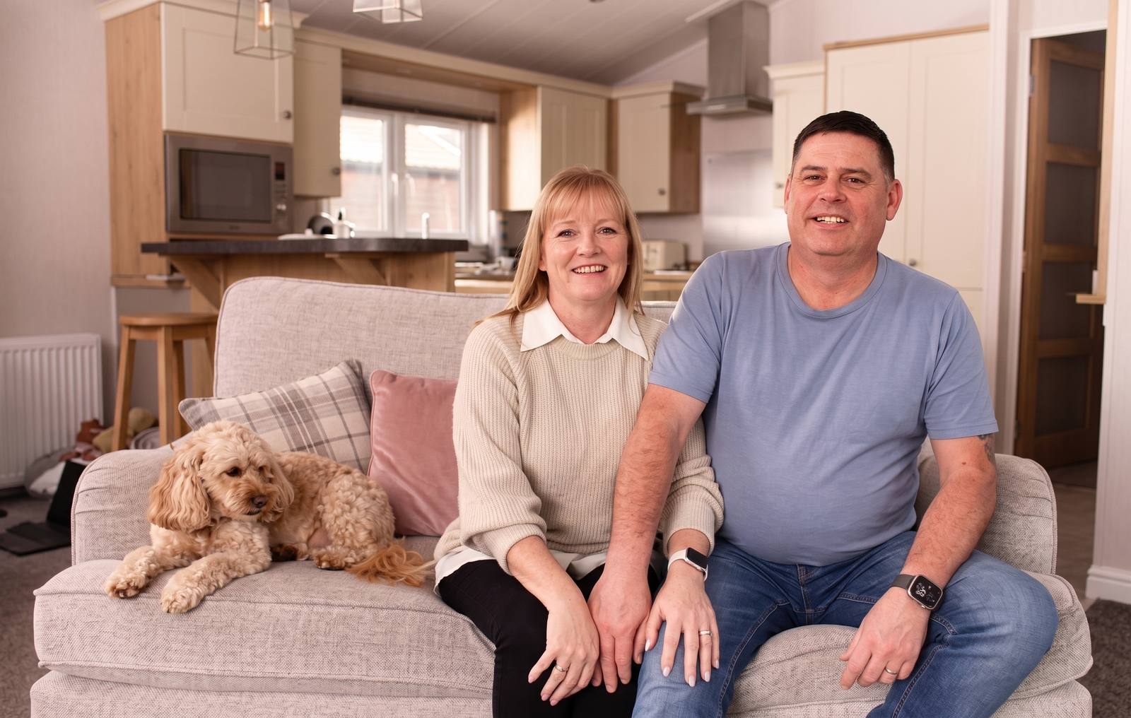 Lovat Parks owners Karen and Simon at Green Hill Farm Holiday Village